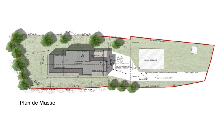 Plan de masse Maison 03