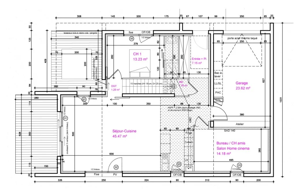 Plan Maison 05 rez-de-chaussée