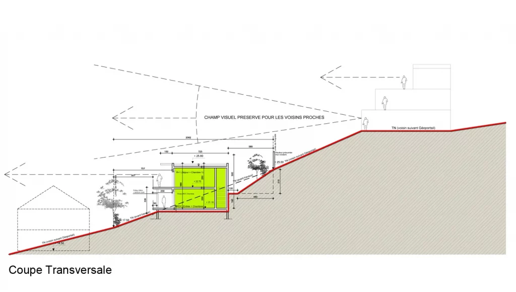 Coupe transversale Maison 03